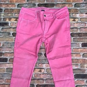 Pink America Eagle outfitters super stretch jeans, sz-18R